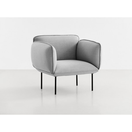 Fauteuil Nakki tissu Remix 2, 123, Grey