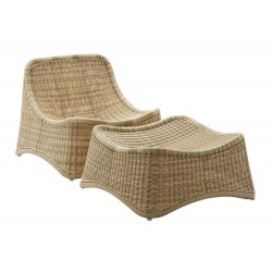 Chaise longue et repose-pied Chill Nanna Ditzel Sika Design