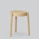 Tabouret Pal chêne clair, bois