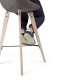 Tabouret de comptoir d'Hauteville pieds bois LYON BETON