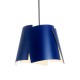 Suspension Leaf D36xH28 bleue, câble noir