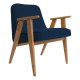 fauteuil 366+ tissu wool bleu jeans