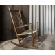 Rocking-chair J16 FREDERICIA noyer, raphia naturel