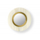 Applique ronde Lens or/blanc ivoire