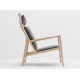 Lounge chair Dedo cuir Dakar black