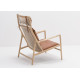 Lounge chair Dedo cuir Dakar whisky