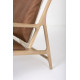 Lounge chair Dedo cuir Dakar whisky