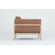 Fauteuil Fawn cuir Dakar whisky