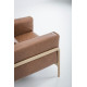 Fauteuil Fawn cuir Dakar whisky