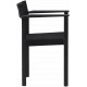 Fauteuil Motif chêne teinté noir