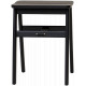 Tabouret Angle chêne teinté noir