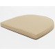 Coussin beige pour fauteuil marron