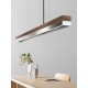 Suspensions noyer et inox GANTLIGHTS