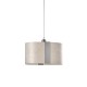 Suspension Sushi blanc ivoire nickel mat