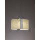 Suspension Sushi blanc ivoire nickel mat