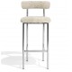 Chaise de comptoir Font peau de mouton Oyster