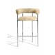 Fauteuil de comptoir Font peau de mouton Honey