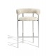 Fauteuil de bar Font peau de mouton Oyster