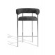 Fauteuil de bar Font peau de mouton grise