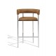 Fauteuil de bar Font cuir Cognac dunes